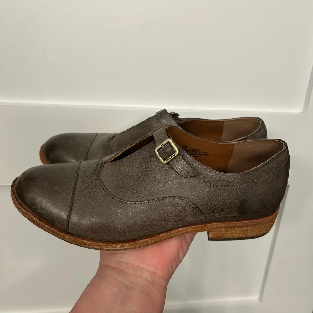 Kork-Ease Niseda Brown Leather Oxford Loafers Size‎ 7.5